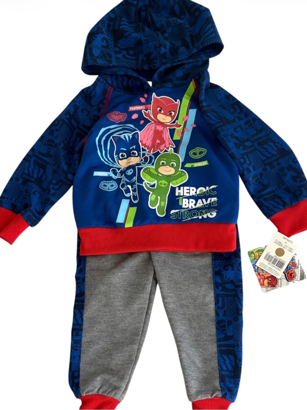 NWT PJ Masks Hoodie Sweatshirt Jogger Set